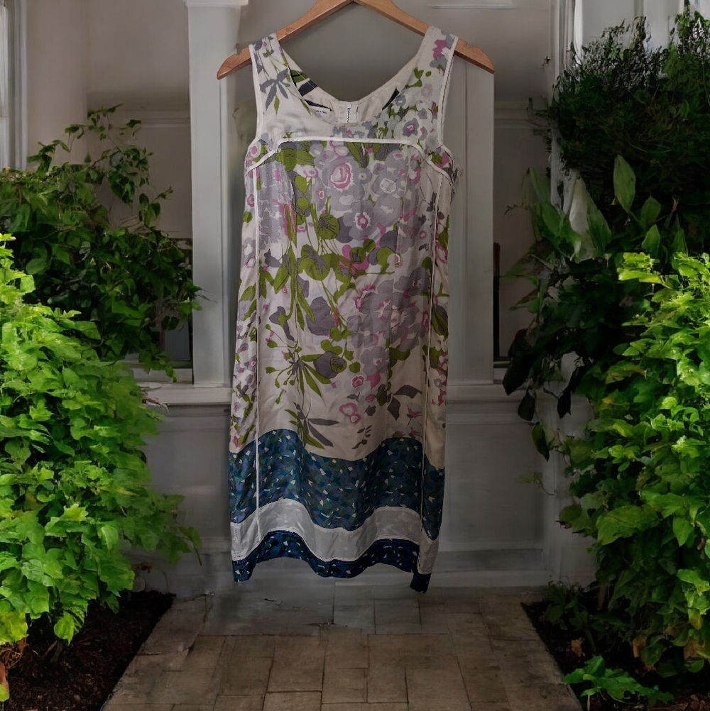 Dries Van Noten floral printed silk shift dress